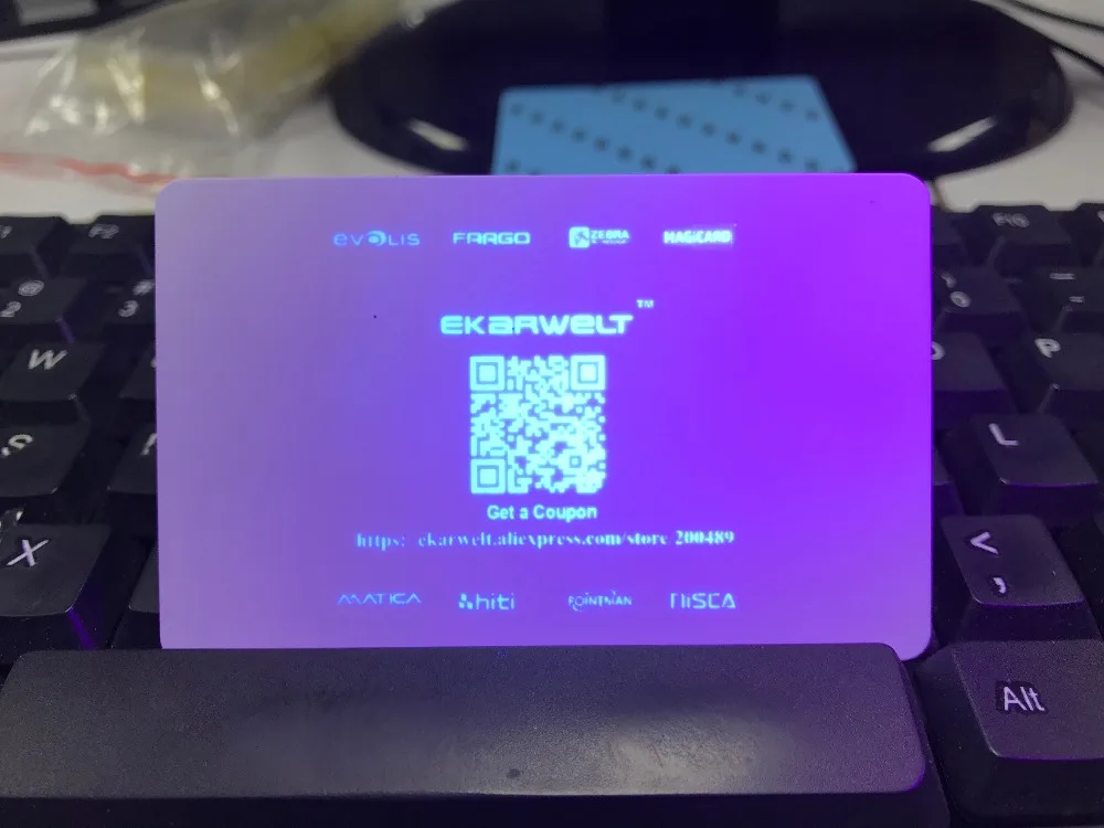 800015-UV синяя флуоресцентная термопереводная лента 1000 принтов/рулон для принтера ID