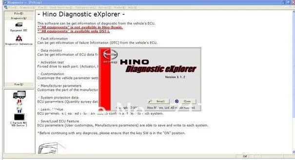 Hino диагностический eXplorer &amp Reprog Manager 3.1.2 + генератор ключей Генератор PIN |