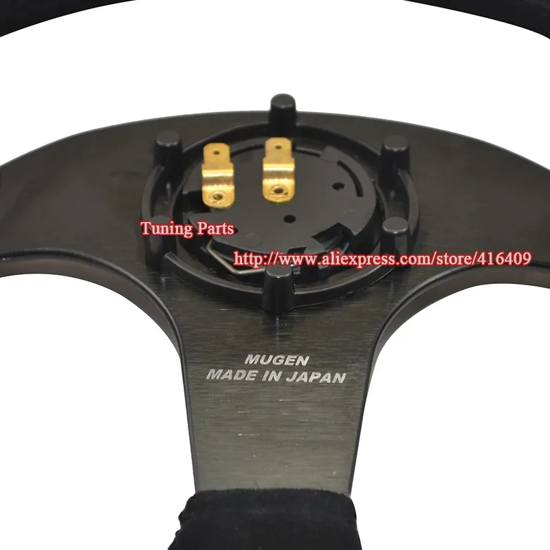 Mugen suede leather car steering wheel  (5)