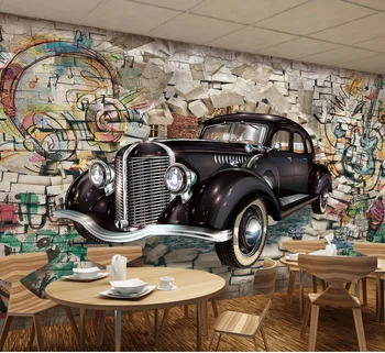 

Bacaz 8D Space Stone Music Car Wallpaper Mural for Restaurant Bar Cafe Coffee Background 3d Photo Mural Wall paper Wall Decor