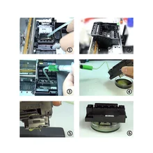 Пигментные чернила, печатающая головка, чистящий раствор, жидкость 250 мл-бутылка