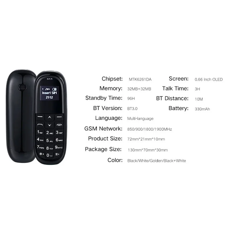 Mini Emergency unlock CellPhone kids mobile Wireless earphone Bluetooth Headphone Dialler support SIM Card hands free Call