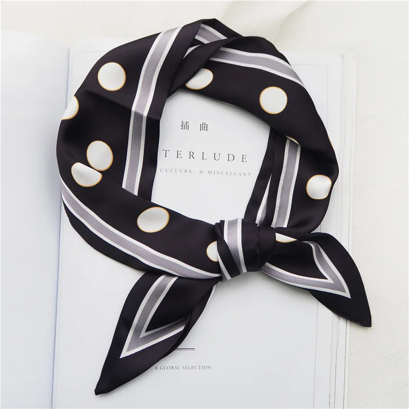 

Fashion Women Scarf Hair Tie Band for Business Party Ladies Elegant Small NeckerChief Scarves Print Shawls Head Foulard Scarf