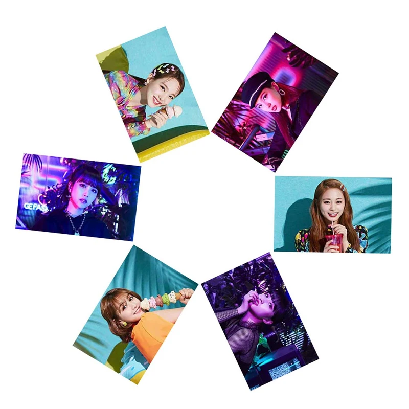 Twice Japan 4th single" Happy Happy " Official Sticker Photo Album Crystal Sticker KPOP Items 10pcs/set