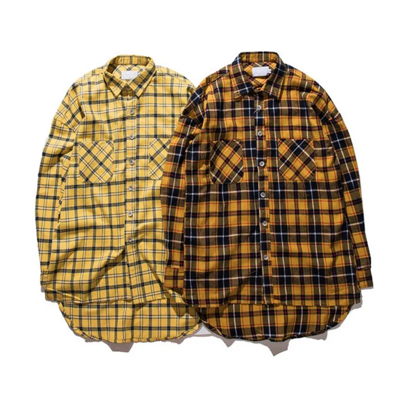 Grosshandel Flanell Kariertes Hemd Manner Hip Hop Hemd 2017 Streetwear Ubergrosse Gebogene Saum Hipster Herrenhemd Langarm Justin Bieber Kleidung Von Lavender111 41 66 Auf De Dhgate Com Dhgate