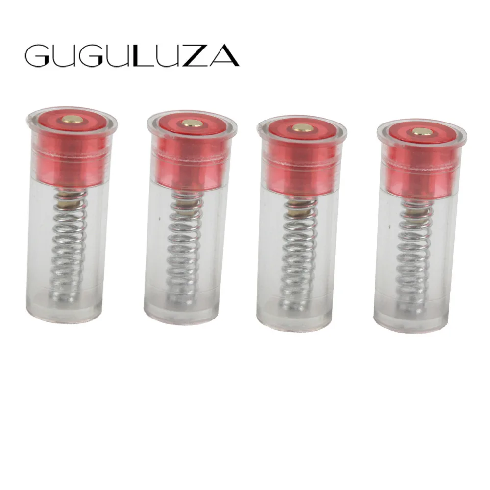 

GUGULUZA Hunting 12 Gauge Shotgun Snap Caps Tactical Gun Training Rounds Spring Loaded Snap Caps 12 GA (4pcs)