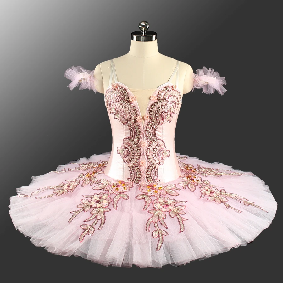 

Pink Sugar Plum Fairy Professional Ballet Tutu Sky Blue Pancake Tutu Nutcracker Modern Ballet Stage Performance Costume women