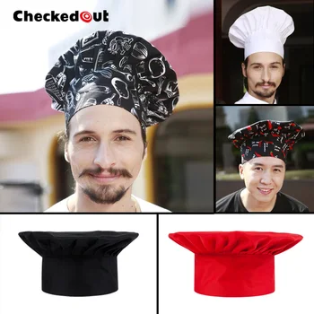 

Working cap checkedout polyester cotton pastry flat cap cook cap