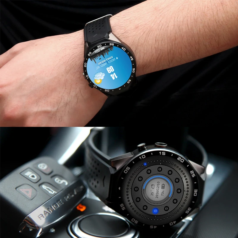  KW88 Smart Watch 1.39 inch Touch Screen Heart Rate BT4.0+WiFi GPS 3G Sim Card Android 5.1 Sports Me