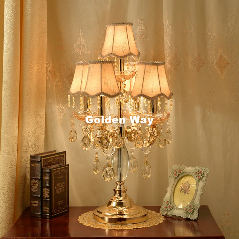 crystal desk lamp