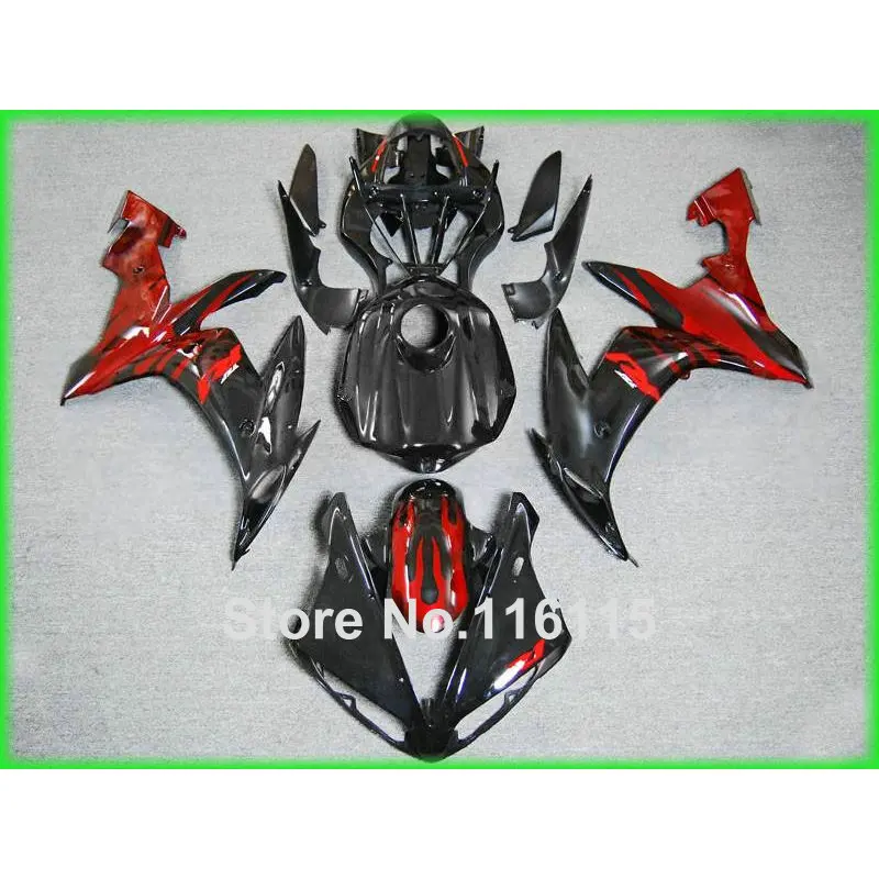 Комплект обтекателей MOTOMARTS из АБС-пластика подходит для YAMAHA YZF R1 2004 2005 2006 комплект