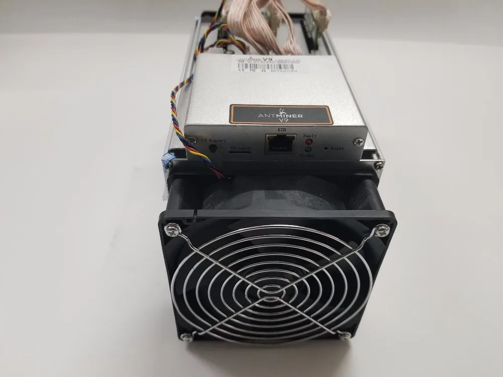 2 предмета AntMiner V9 4 T 4th/s с BITMAIN PSU Биткойн Майнер Asic шахтер Btc BCH Майнер лучше чем AntMiner S5 S7 S9 S9i T9