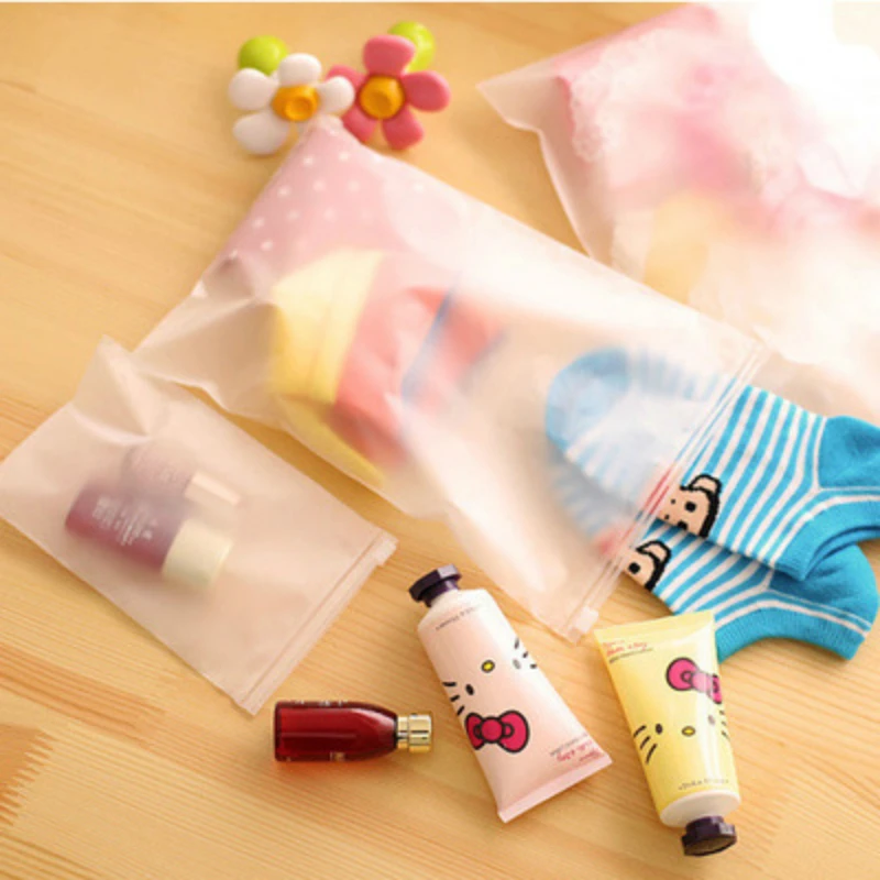 

EVA Waterproof Transparent Travel Storage Bag For Clothes Underwear Socks Cosmetic Organizer Bag For Housekeeping 1PC