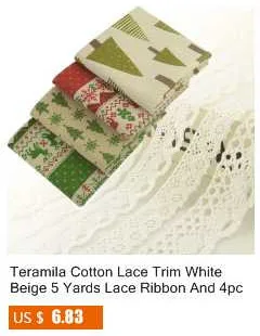 Teramila Merry Christmas Стиль Хлопок Лен Ткань Telas Ankara 4 шт. 45x45 см холст Tissu шитье DIY патчи Подушка занавеска сумка