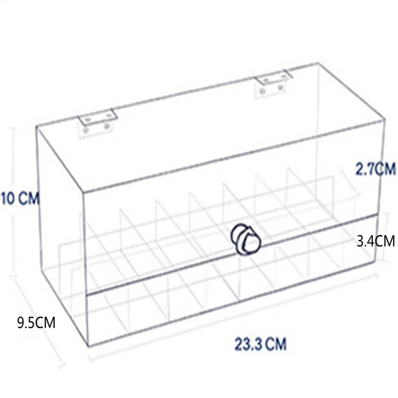 2 вида органайзер для губной помады с крышкой акриловая губная помада/Лак для ногтей/Органайзер для косметики коробка для хранения косметики для девочек/женщин