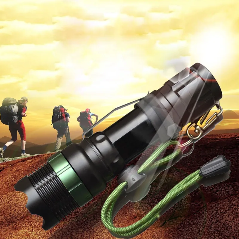 CREE-Q5-XM-L-T6-1000lm-2000Lumens-LED-Torch-Zoomable-Cree-LED-Flashlight-Torch-light-For