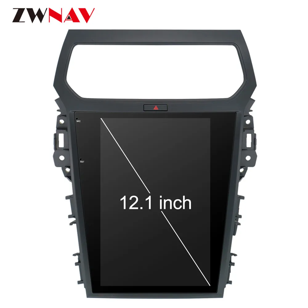 Top Android 7.1 Tesla Screen Car DVD Player Radio GPS Navigation For Ford Explorer 2010 2011 2012 2013 2014 2015 2016 2017 4