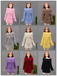 Новинка 2017 г. зимняя одежда свитер 4 цвета Модная хлопок шерсть наряд для 1/6 игрушка кукла Барби