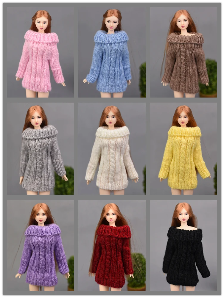 New 2017 Winter Wear Sweater 4 Colors Fashion Clothing Cotton Wool Outfit Clothes For 1/6 Toy Barbie Doll|clothes for barbie|clothes for barbie dollsclothes for dolls - AliExpress