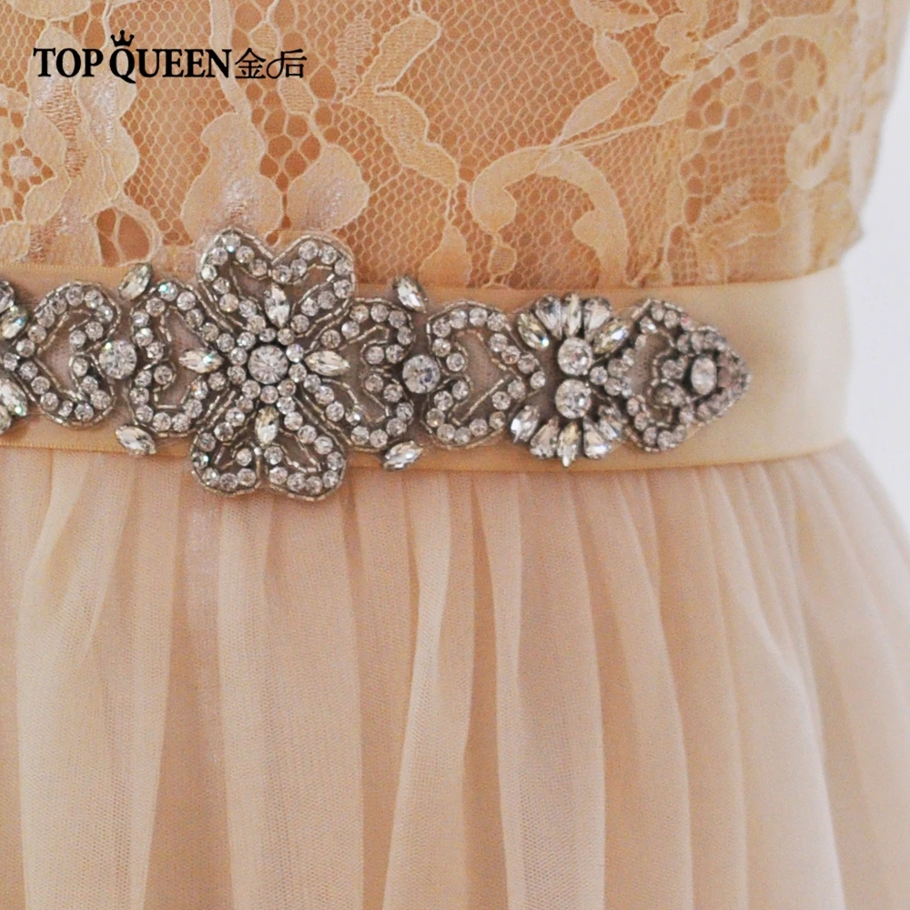 TOPQUEEN S168 со стразами модные свадебные вечерние платье для выпускного вечера Аксессуары свадебные Невеста пояса Ремни для вечерние