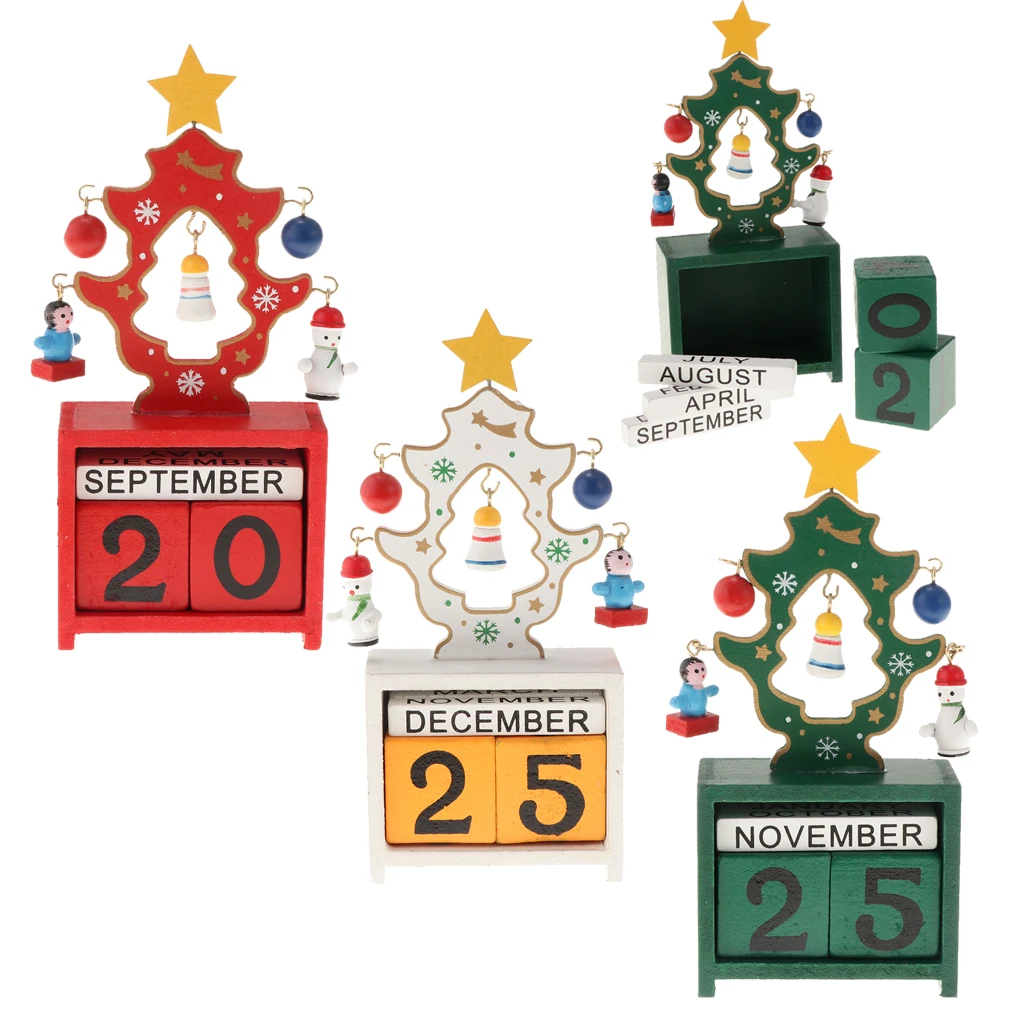 us 8 78 45 off christmas wooden advent calendar with number blocks xmas table decor in party diy decorations from home garden on aliexpress november calendar decorations