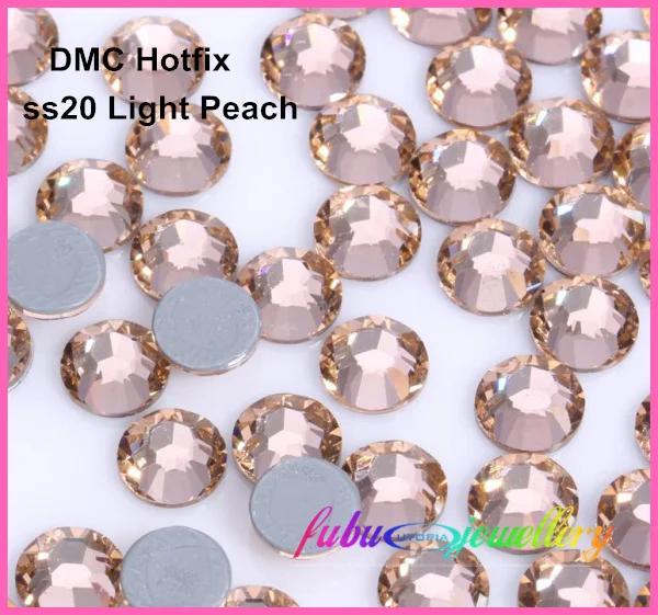 

Free Shipping! 1440pcs/Lot, ss20 (4.8-5.0mm) High Quality DMC Light Peach On Rhinestones / Hot fix Rhinestones