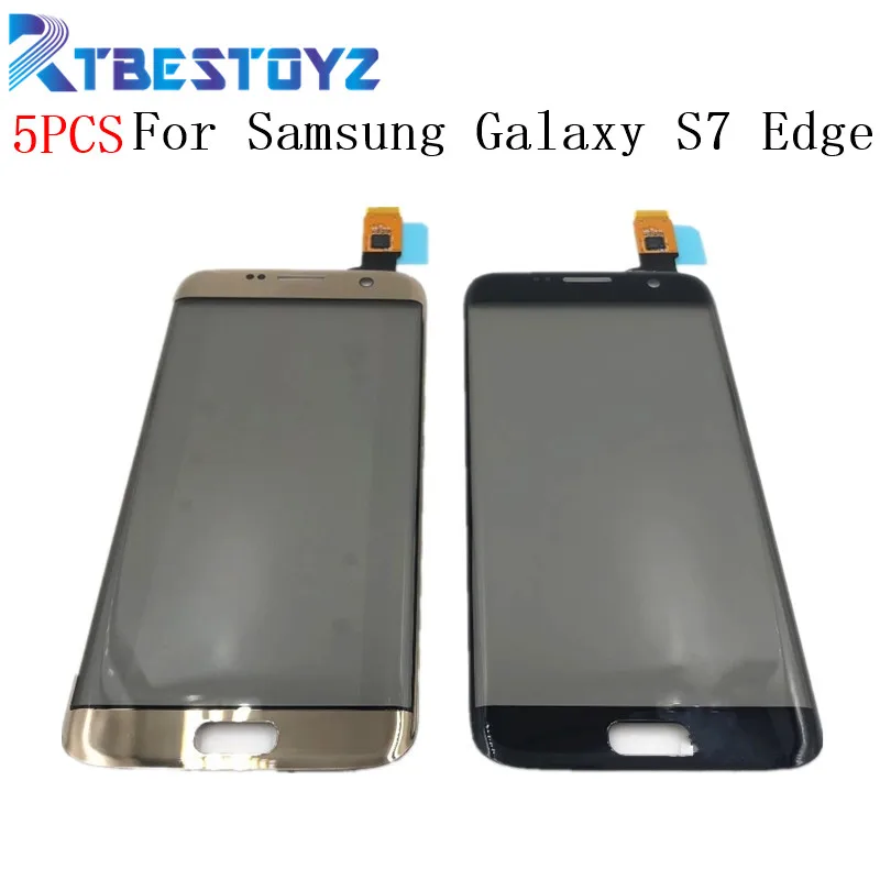 5 шт./лот 5," сенсорный экран для samsung Galaxy S7 Edge G9350 G935 G935F сенсорный экран дигитайзер сенсор с логотипом