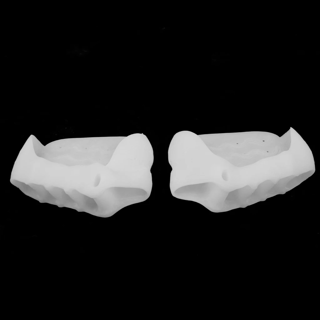 1 Pair Comfortable Silicone Five Toe Separator Foot Pain Relieve Daily Use Silicone Gel Material Soft Comfortable