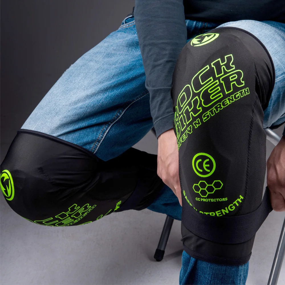 

2019 ROCK BIKER Motorcycle Protector Knee Pads Soft Protective Kneepad Motorbike Protection Knee Guard For Cycling Riding