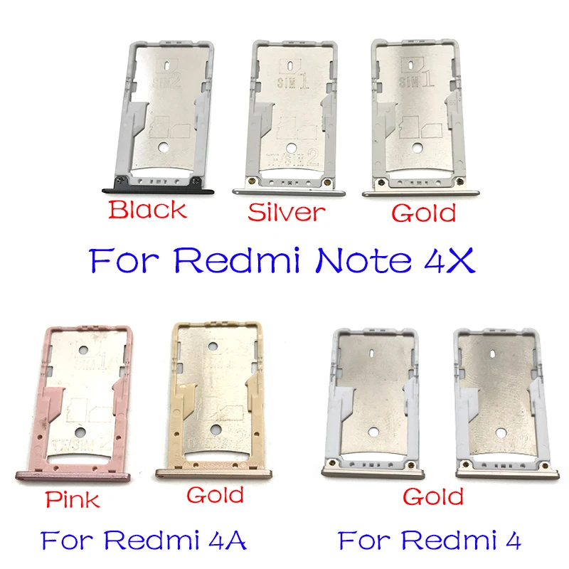 

For Xiaomi Redmi 3S 4 4A Note 4X Pro Micro Nano SIM Card Holder Tray Slot Holder Adapter Socket