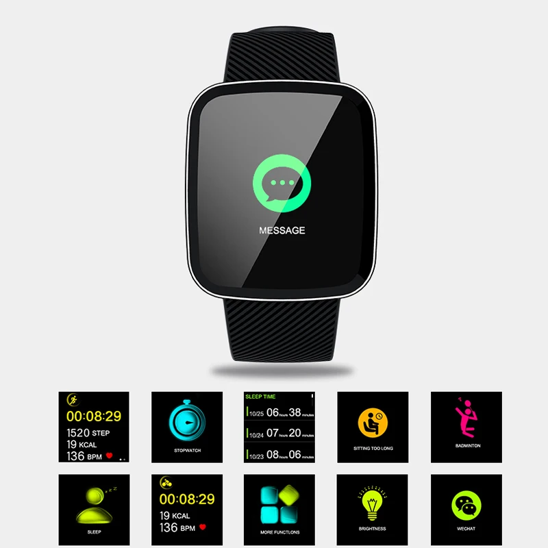 

HOT Waterproof Smart Watch Wristband Bluetooth Real-Time Heart Rate Sleep Monitor Drop shipping
