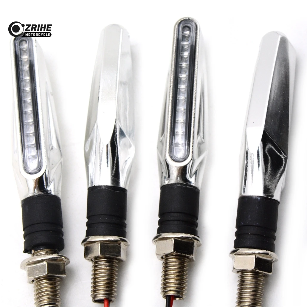 

For SUZUKI GSX-S750 GSX-S GSX 650F 750 1000 1250 1400 Universal Motorcycle 38v LED Flexible Turn Signal Indicator Amber Light