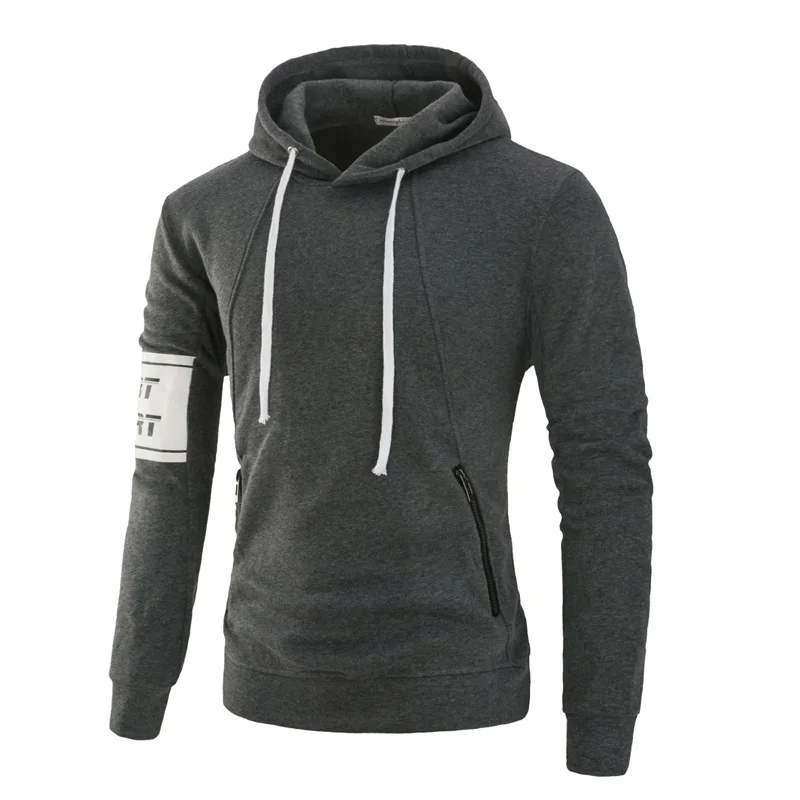 

Brand 2019 new hoodie brand men's solid color sweatshirt men Hoody Hip Hop autumn and winter hooded men's street pullover 3XL