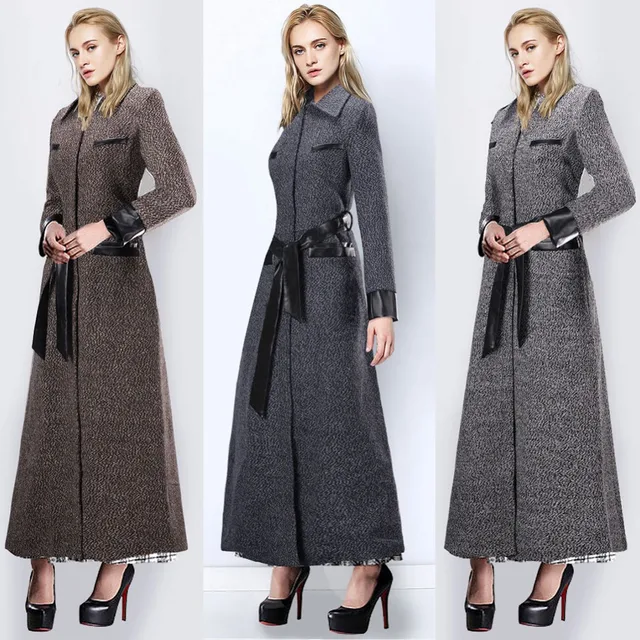 2015 New Winter Spring Autumn Women Wool Coat Slim with
