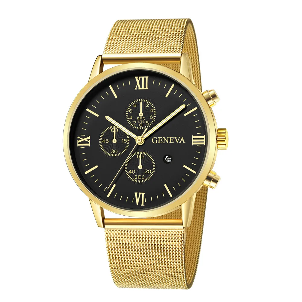 Топ бренд Роскошные мужские часы модные мужские часы из нержавеющей стали военные спортивные аналоговые кварцевые наручные часы с Calend relogios - Цвет: I