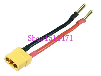 

2pcs XT90 XT-90 female to 4mm cross banana 12AWG 10CM Wire for DJI Battery