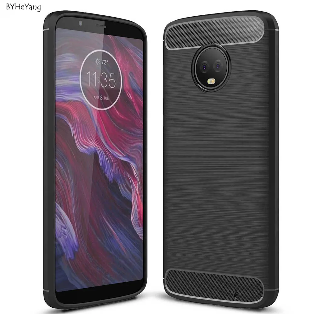 BYHeYang For Motorola Moto G6 Plus Case Silicone Cover for