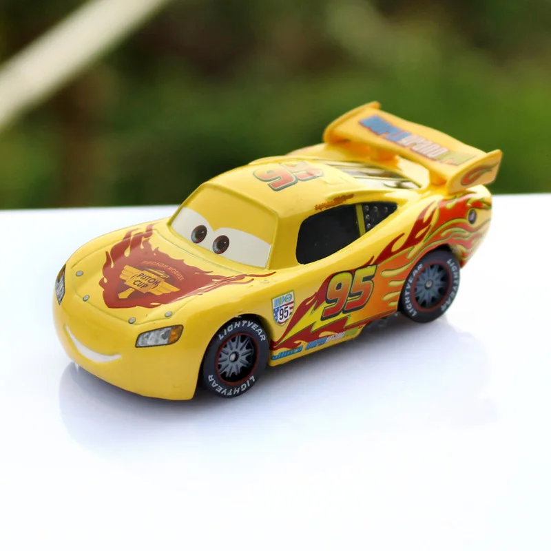 1:55 Disney Pixar машинки Ограниченная серия Lightning McQueen цвет желтый синий размеры 34–43