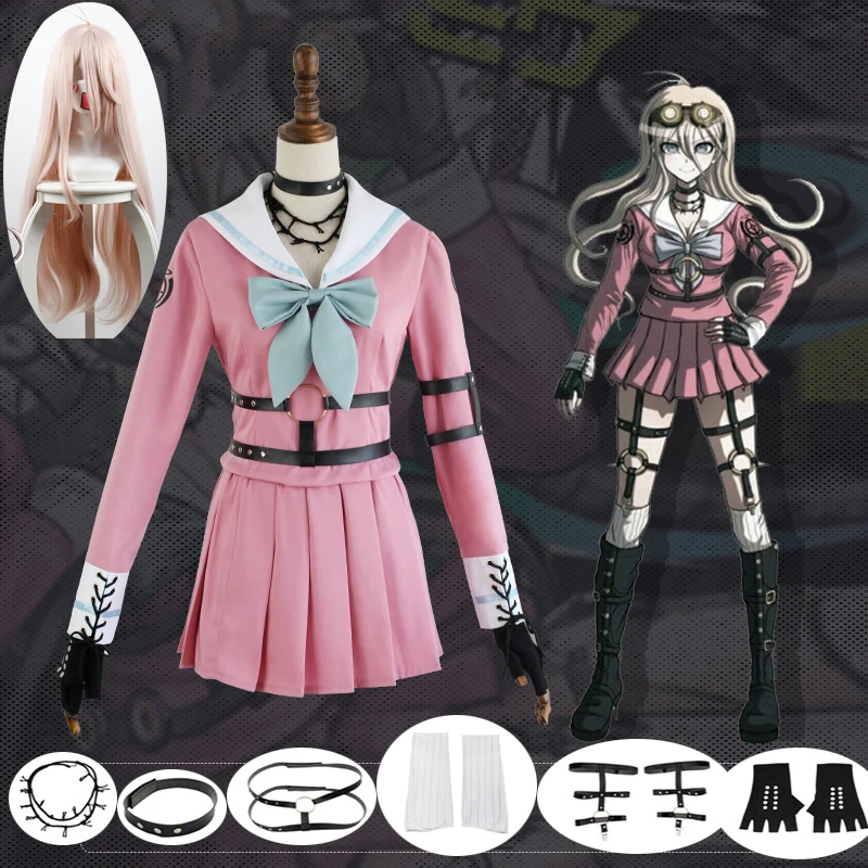 

2019 New! Danganronpa V3: Killing Harmony Iruma Miu Rabbit Uniform Halloween Christmas Anime Cosplay Costumes Free Shipping
