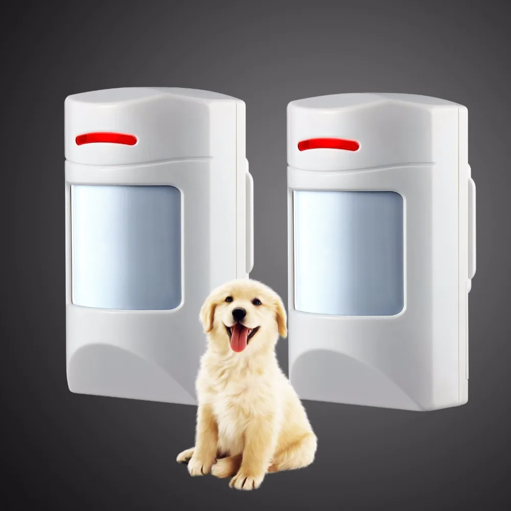 Wireless 433Mhz Pet Immune Motion PIR Detector 2 PCS For Security Home GSM Alarm System Security