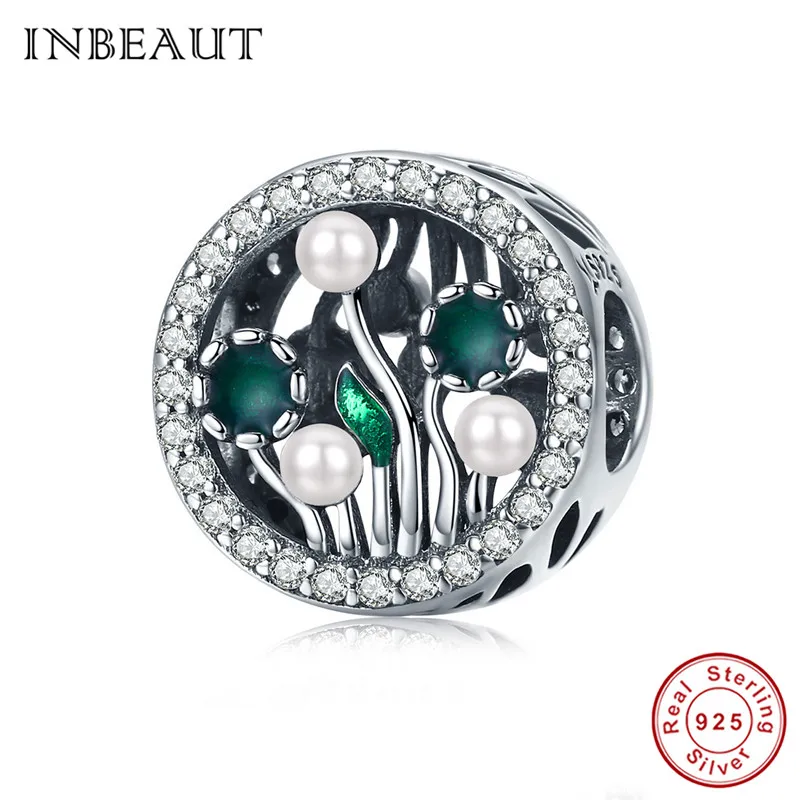 Подвески на дерево INBEAUT Family 100% ные из серебра зеленого кубического циркония с