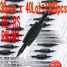 1200 х одноразовые Насадки для татуажа Tube Combo с подходит Вышивка Крестом Иглы Ассорти Смешанный для иглы Ink Kit 3/"(19 мм) ld-tg-g3680-1200c