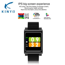 Kinyo смарт-браслет IP67 водонепроницаемый сердечного ритма, измеритель артериального давления, уровня кислорода в крови монитор классический двойная цветная повязка