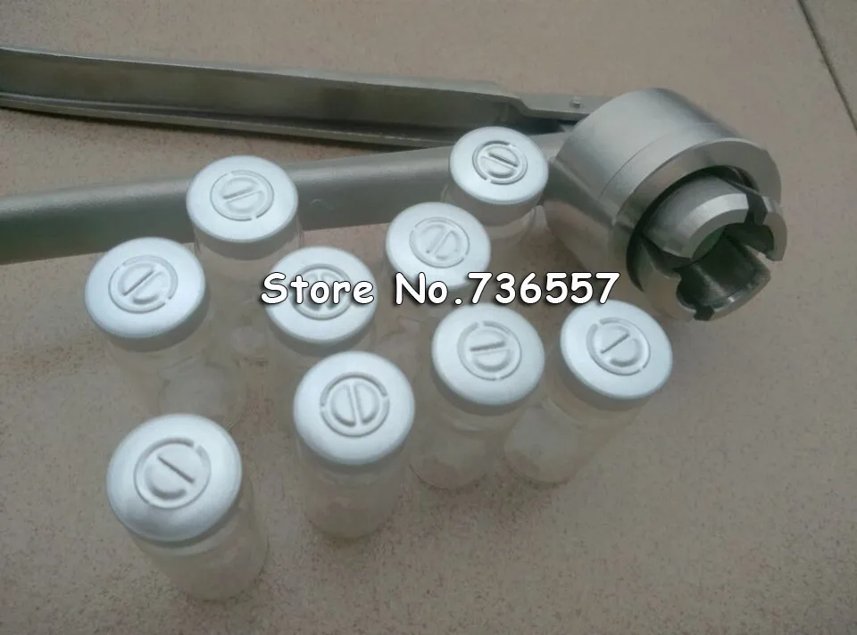 Promotie 1x13mm dopje handleiding crimper Hand Afdichting Tool Krimptang Flacon sluitmachine