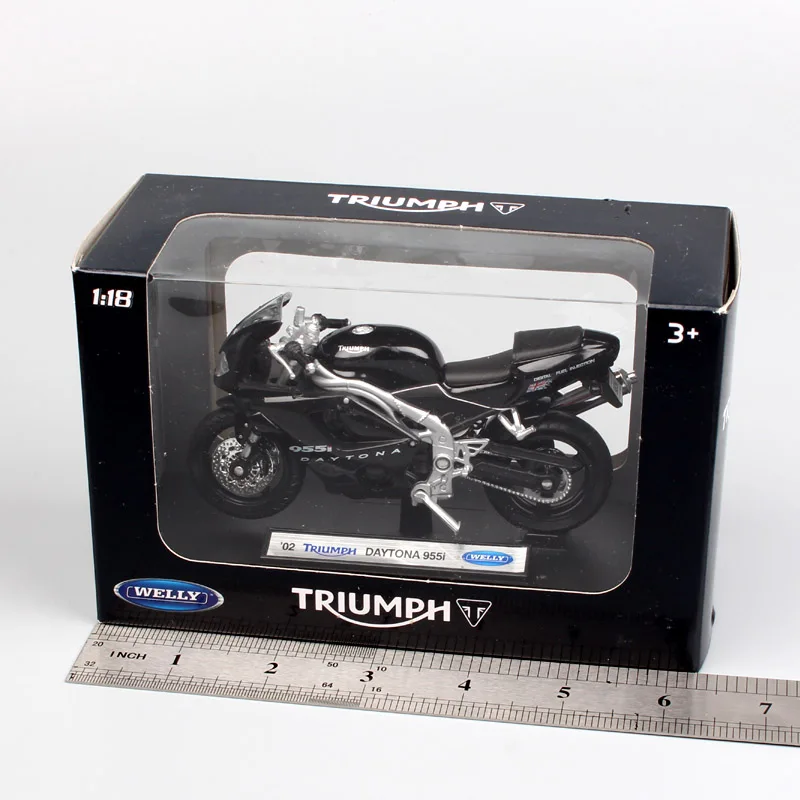 Grey by Welly 1 18 for sale online Diecast Model Motorcycle Triumph Daytona 600