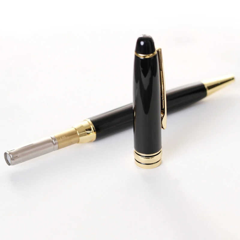 Luxury MB Ballpoint Pen Classic Black Gold Clip Metal High Quality Luxury MB Ballpoint Pen Classic Black Gold Clip Metal High Quality