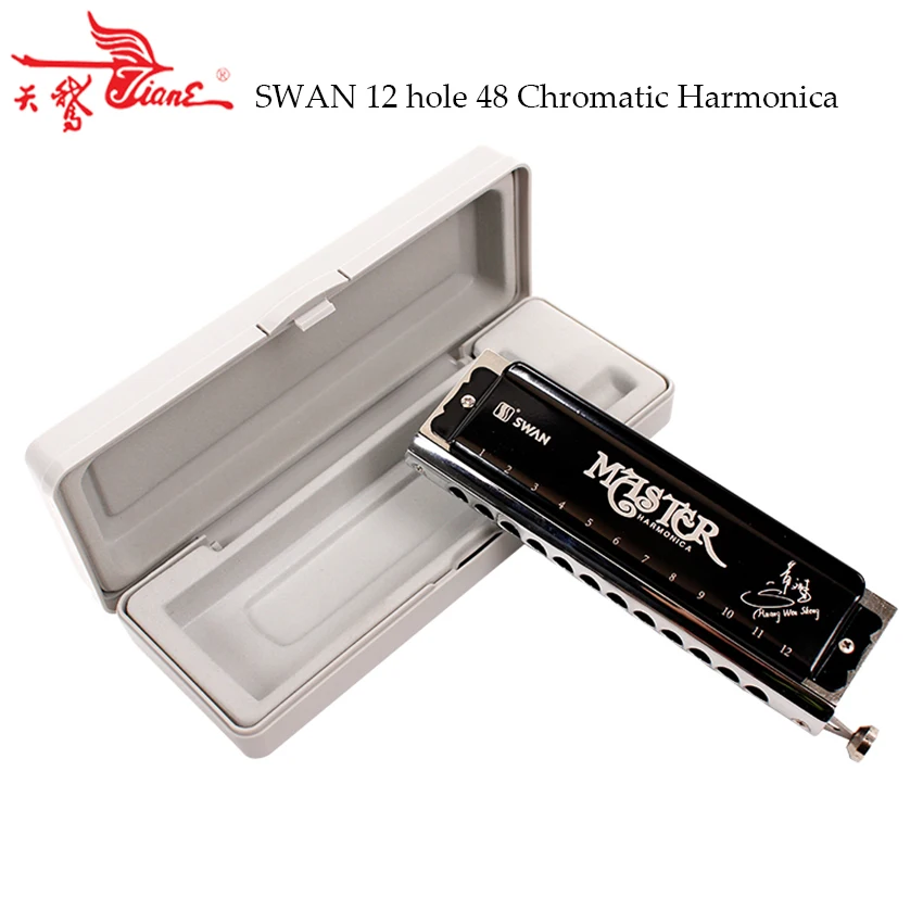 Swan Chromatic Harmonica 12 Hole/48 Tones Quality Mouth Organ