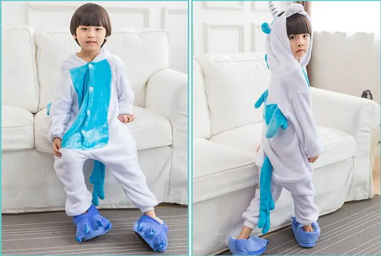 Пижамы; детский Пижамный комплект для мальчиков и девочек; Фланелевая пижама с животными; Детские пижамные комплекты; комбинезон с человеком-пауком, тигром, единорогом; одежда для детей