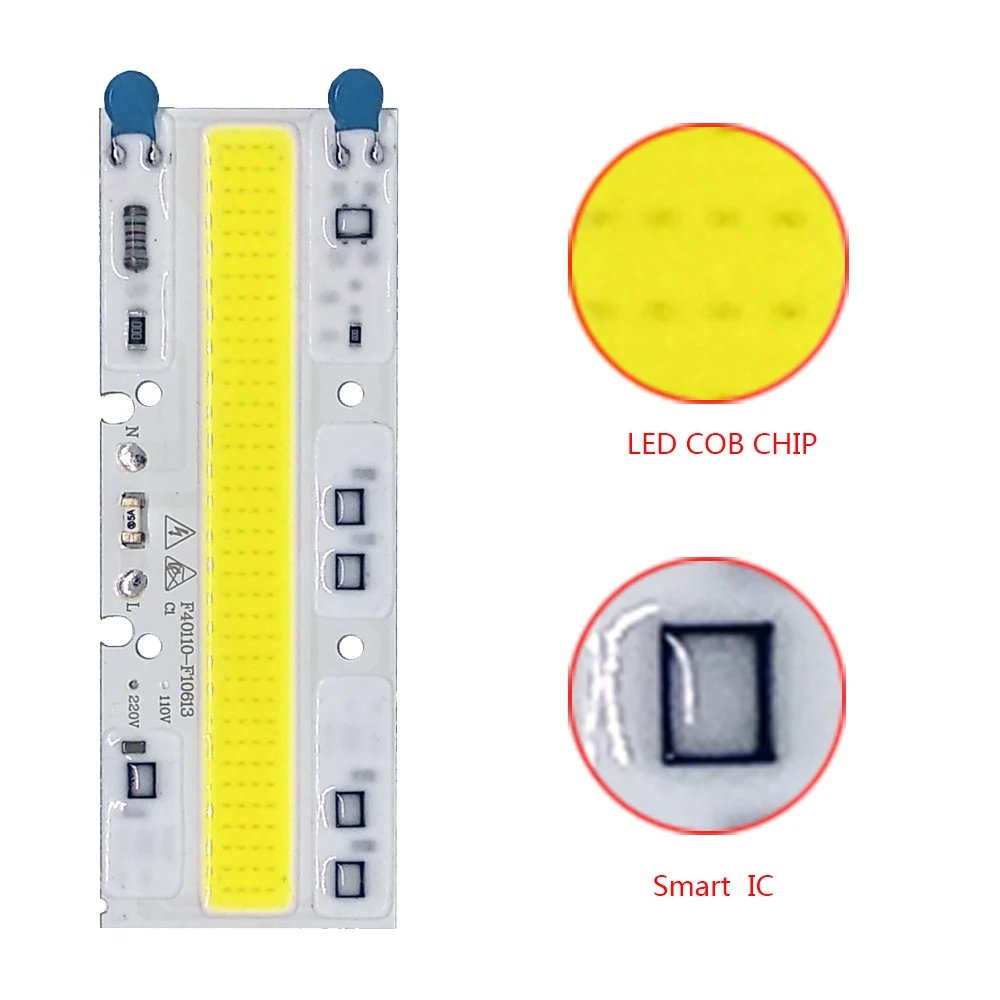 5 шт. Смарт IC светодиодный COB Чип IP65 30 Вт 50 Вт 70 Вт 100 Вт 150 Вт AC 220 В 110 В встроенный прямоугольный луч DIY для прожектор светильник Точечный светильник