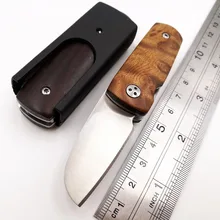 JSSQ карманный складной нож Дамаск/D2 лезвие деревянная ручка Мини Открытый Отдых выживания EDC ножи утилита спасательный охотничий инструмент